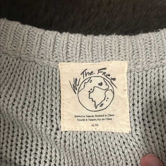 Free People Light Blue Women's Sweater - Picture 2 of 3